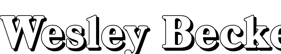 Wesley Becker Shadow Heavy Regular Font Download Free